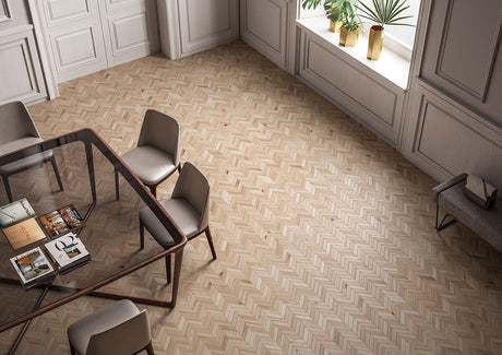 Havenwood Beige Chevron Mosaic 12x15 Tile