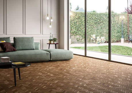 Havenwood Saddle Chevron Mosaic 12x15 Tile