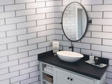 Ice Bevel Glass Tile 4x12 Tile