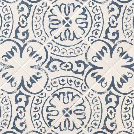 Indigo Encaustic Tile