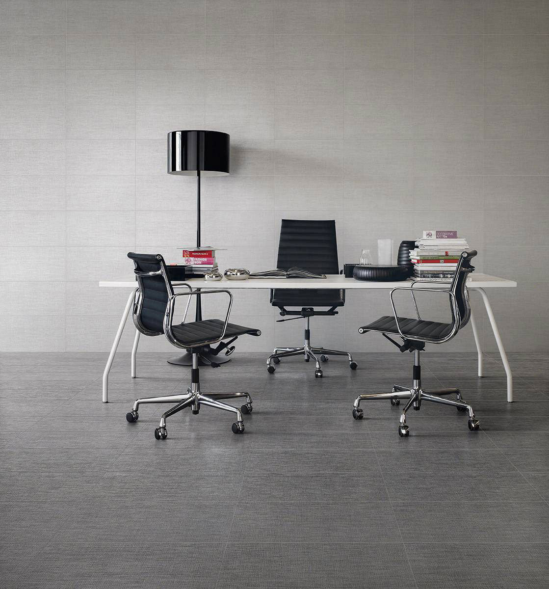 TekTile Lineart Ivory Porcelain Tile