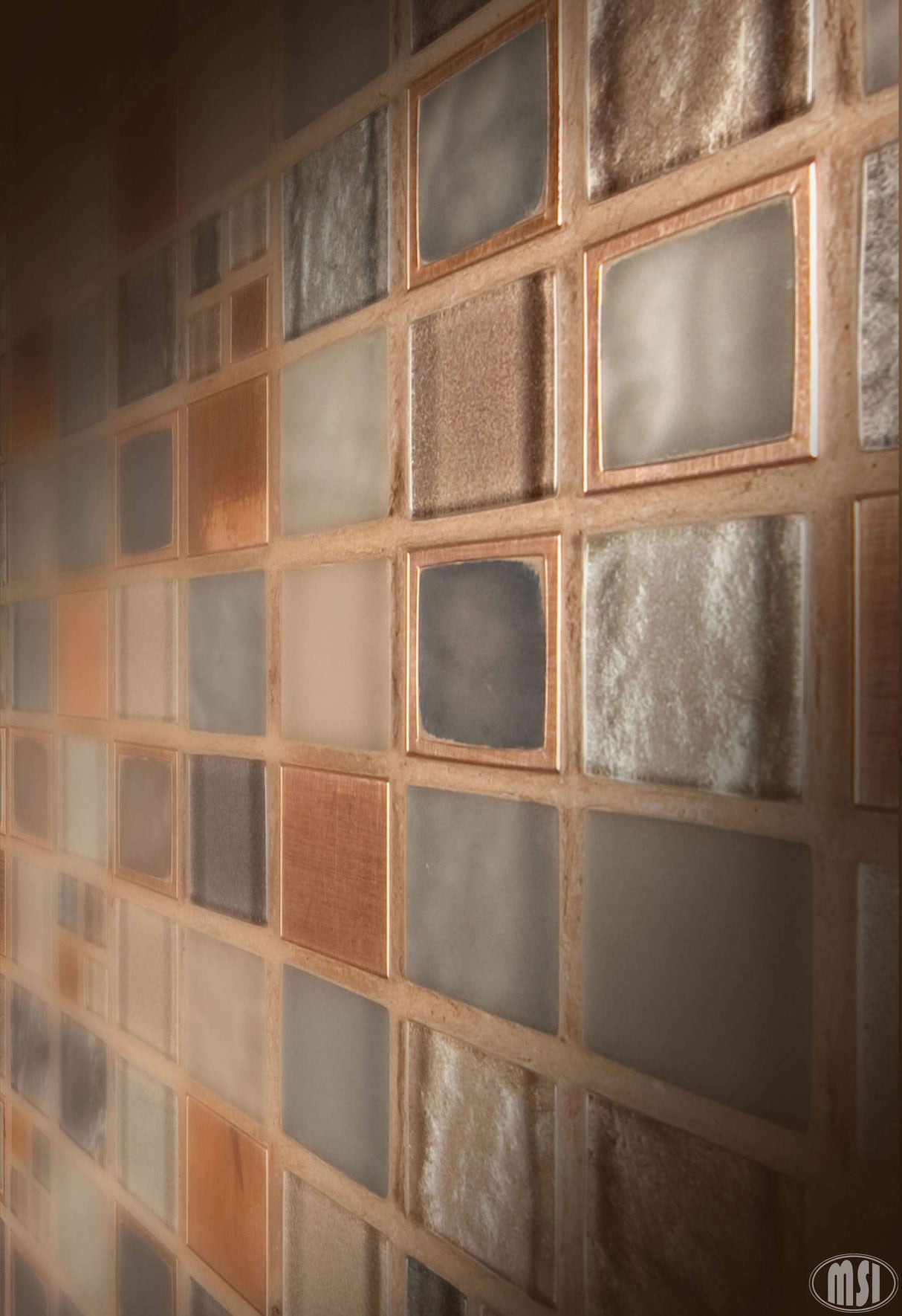 Manhattan Blend Glass & Metal Tile