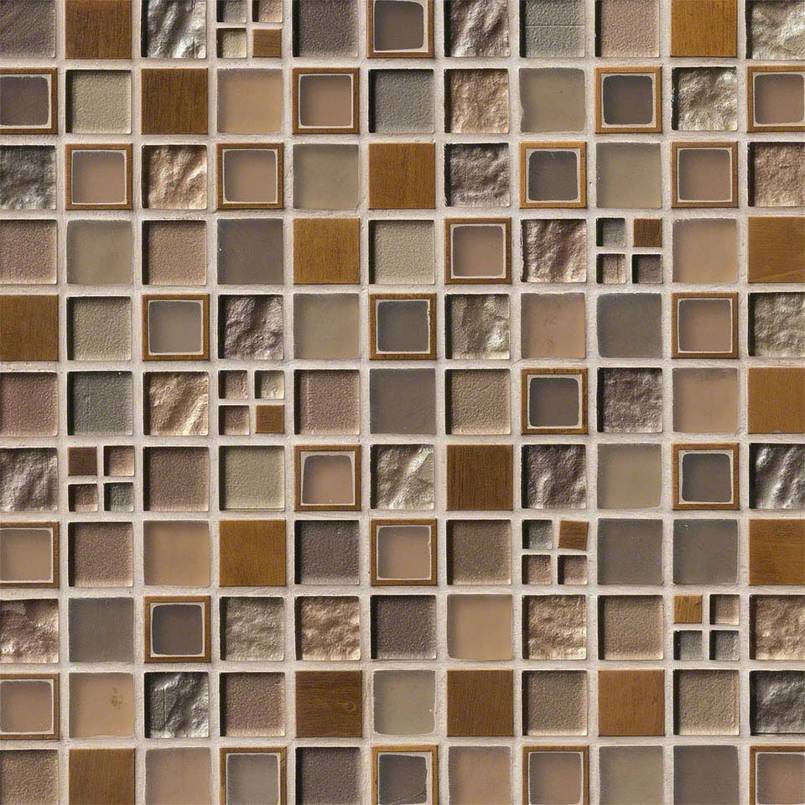 Manhattan Blend Glass & Metal Tile
