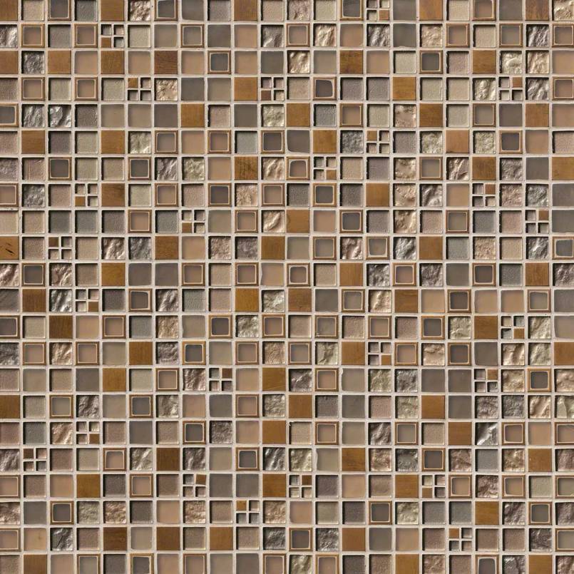 Manhattan Blend Glass & Metal Tile