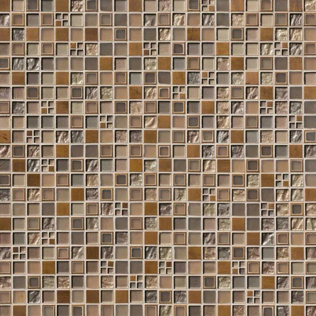 Manhattan Blend Glass & Metal Tile