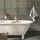 Metallic Gray Bevel Tile 4x12 Tile