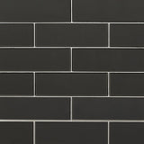 Metallic Gray Bevel Tile 4x12 Tile