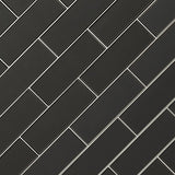 Metallic Gray Bevel Tile 4x12 Tile