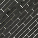 Metallic Gray Bevel Subway Tile