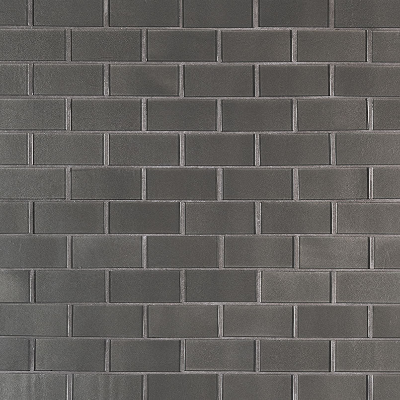 Metallic Gray Subway Tile 2x4 Tile