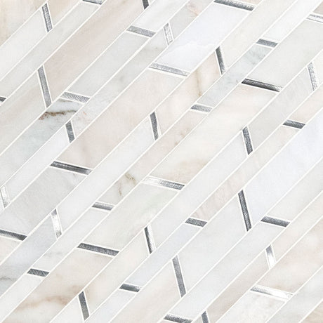 Metro Silver Backsplash Tile