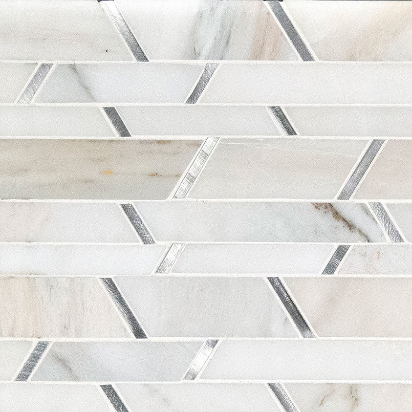 Metro Silver Backsplash Tile