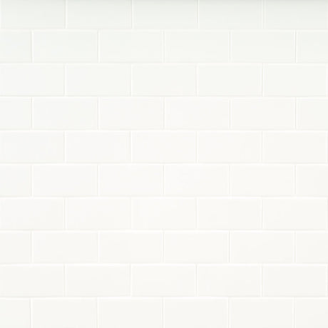 Metro White 3x6 Glossy Tile