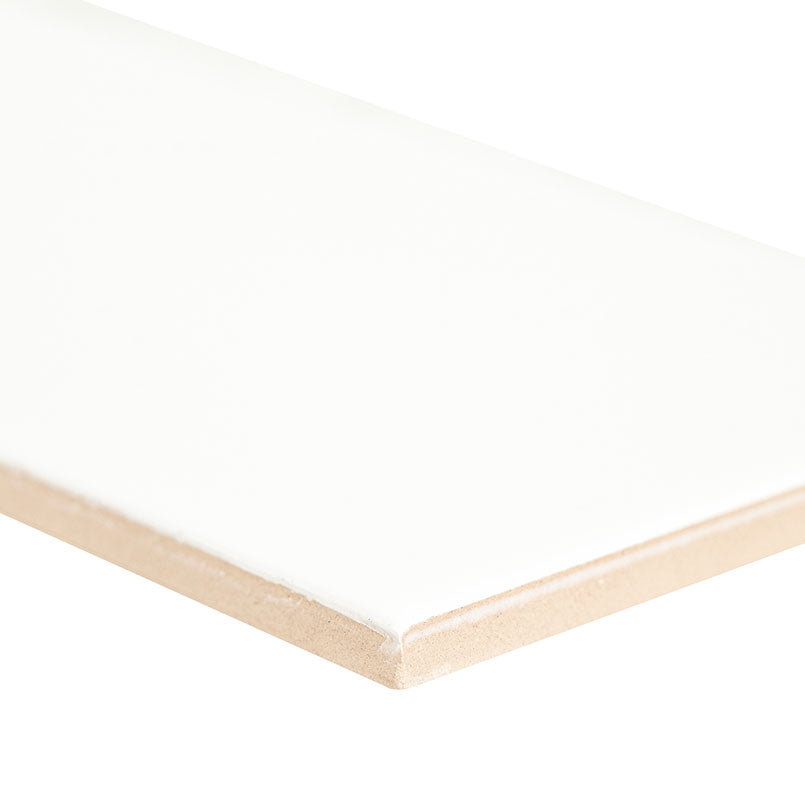 Metro White 4x12 Glossy Tile