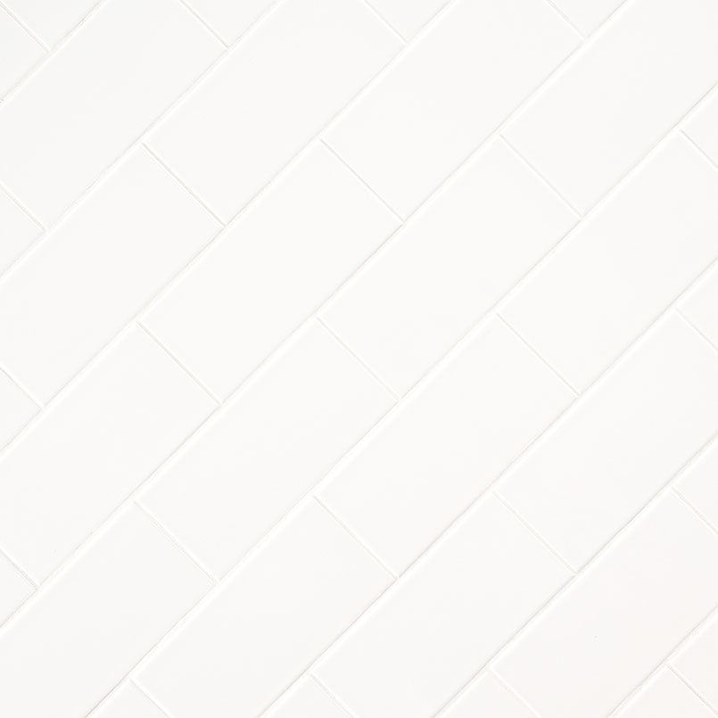 Metro White 4x16 Glossy Tile