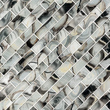 Midnight Agate 2x6 Subway Glass Tile