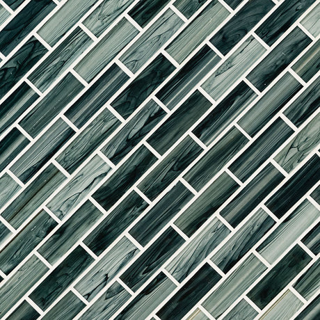 Midnight Blue Ombre Tile 2x6 Tile