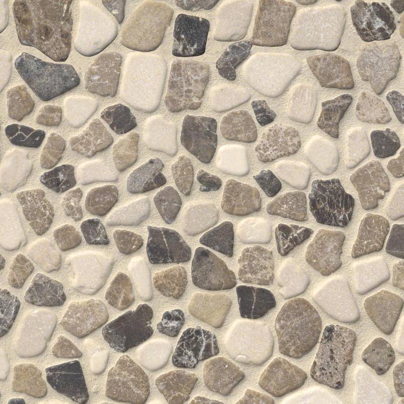 Mix Marble Pebbles Tumbled Tile