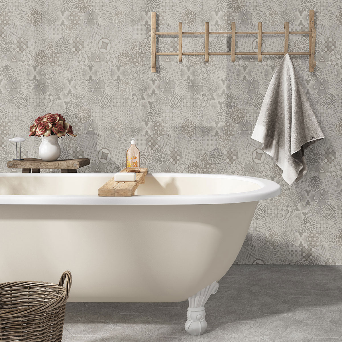 Kenzzi Mixana Hexagon Encaustic Tile