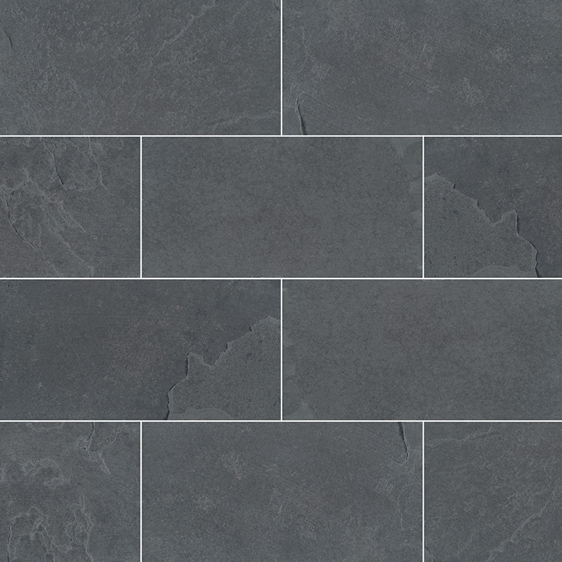 Montauk Black Subway Tile 3x6 Tile