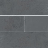 Montauk Black Subway Tile 4x12 Tile