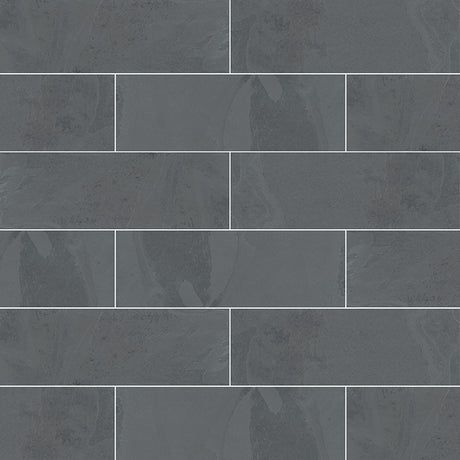 Montauk Black Subway Tile 4x12 Tile