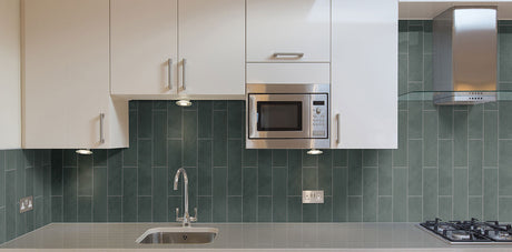 Montauk Blue Subway Tile 4x12 Tile