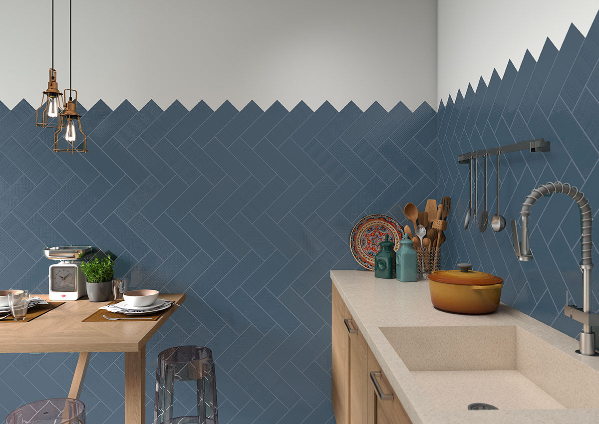 Urbano Navy 3d Mix Tile