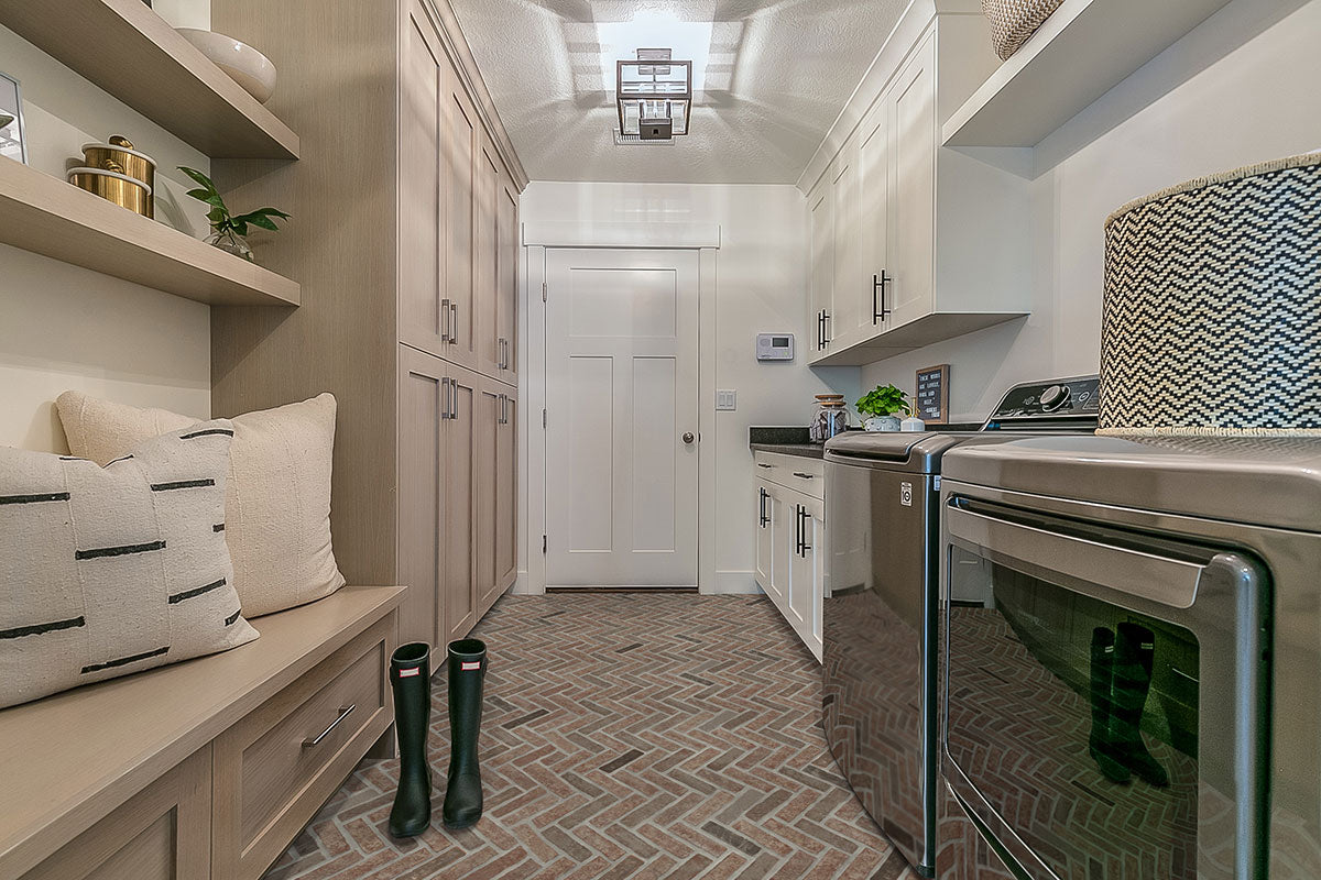 Noble Red Clay Brick Tile - Herringbone Tile