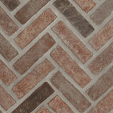 Noble Red Clay Brick Tile - Herringbone Tile