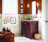 Noce Chiaro Cop Scudo 4x12 Listel Tile