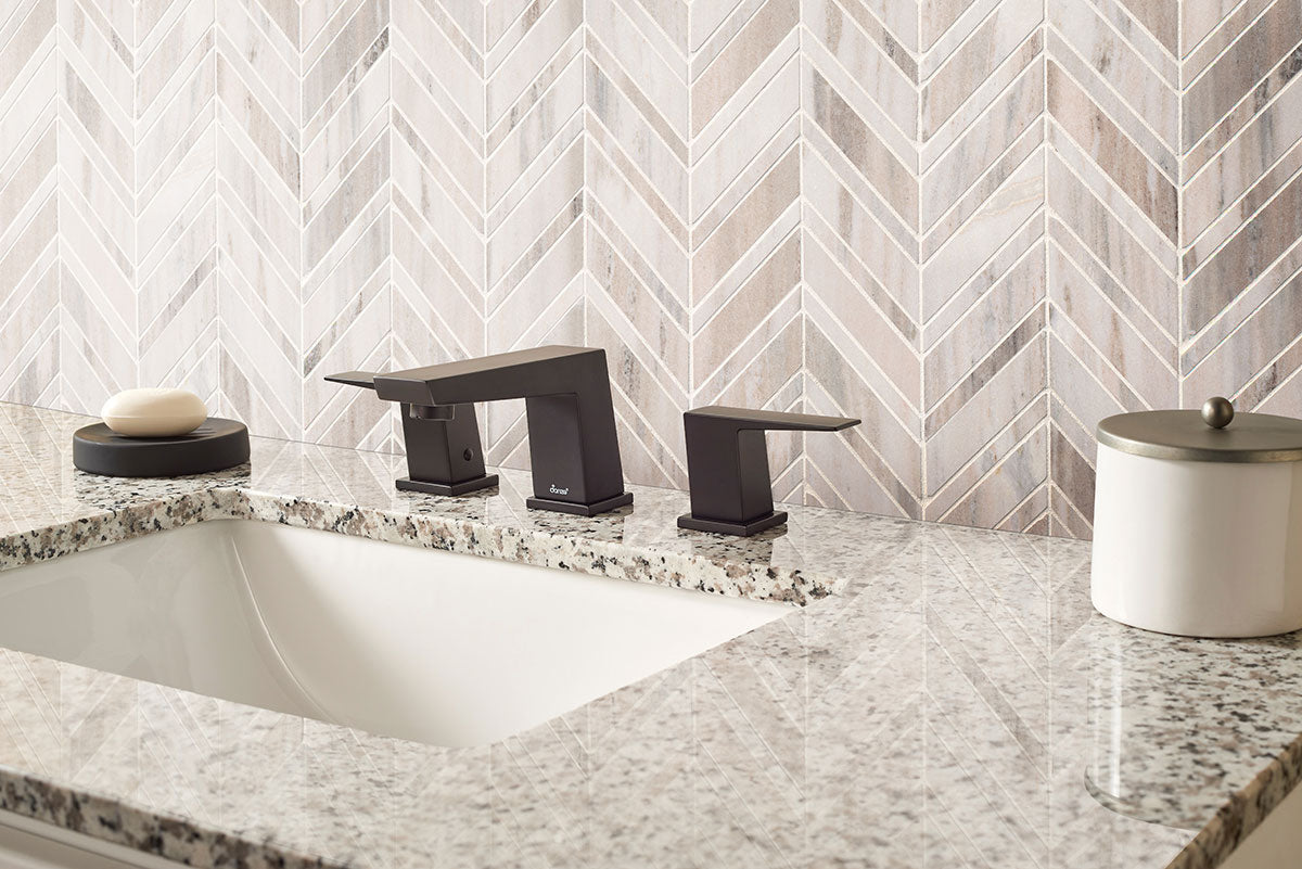 Palisandro Marble Chevron Tile