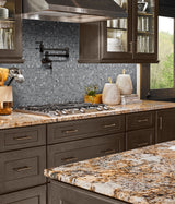 Penny Round Grigio Mix Tile