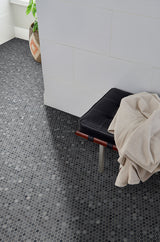 Penny Round Grigio Mix Tile