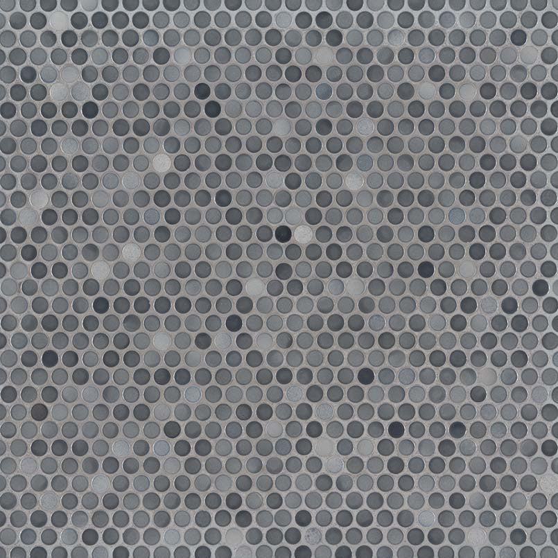 Penny Round Grigio Mix Tile