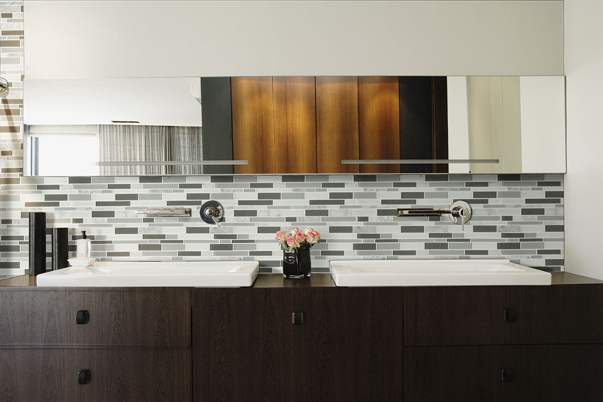 Positano Interlocking Stone & Glass Tile
