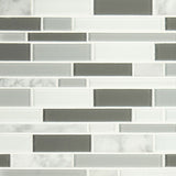 Positano Interlocking Stone & Glass Tile
