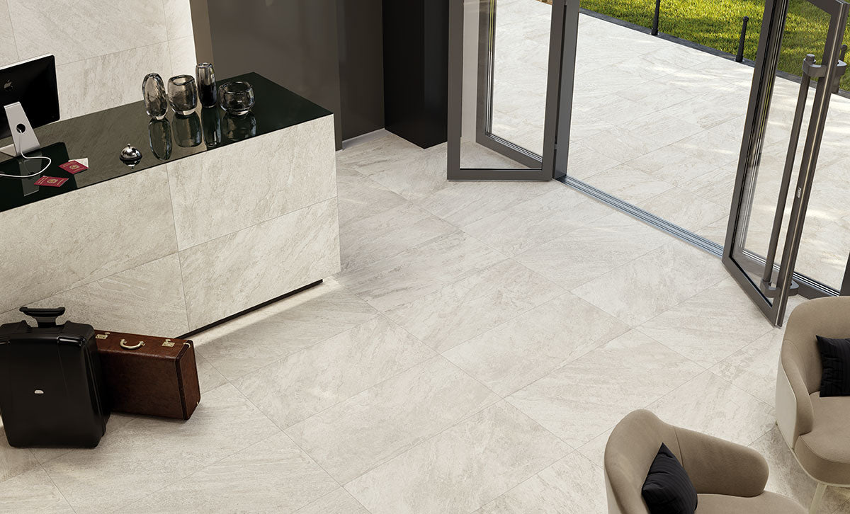 Legions Quartz White Porcelain Tile