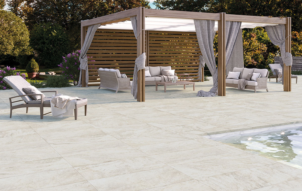 Legions Quartz White Porcelain Tile