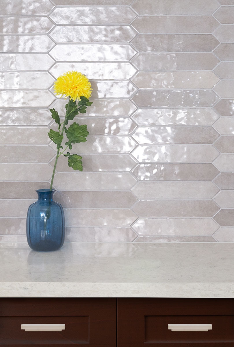 Renzo Sterling Ceramic Picket Tile