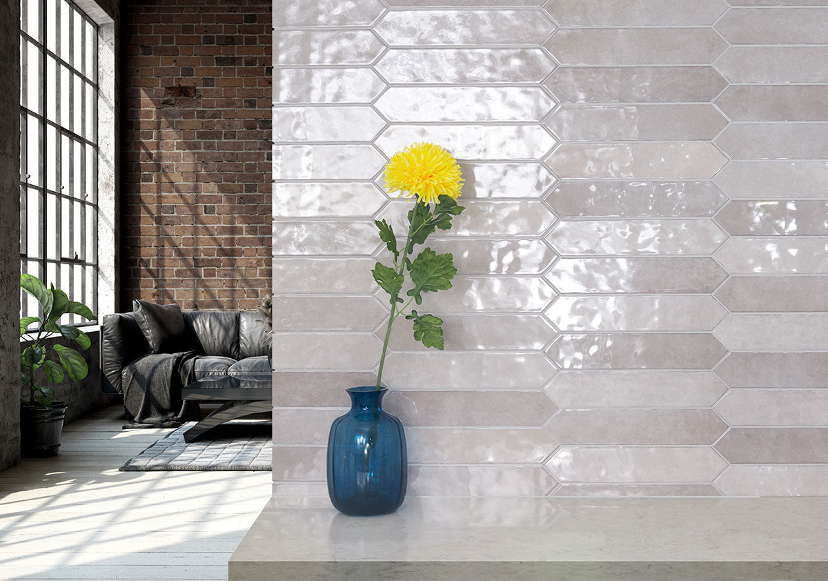 Renzo Sterling Ceramic Picket Tile