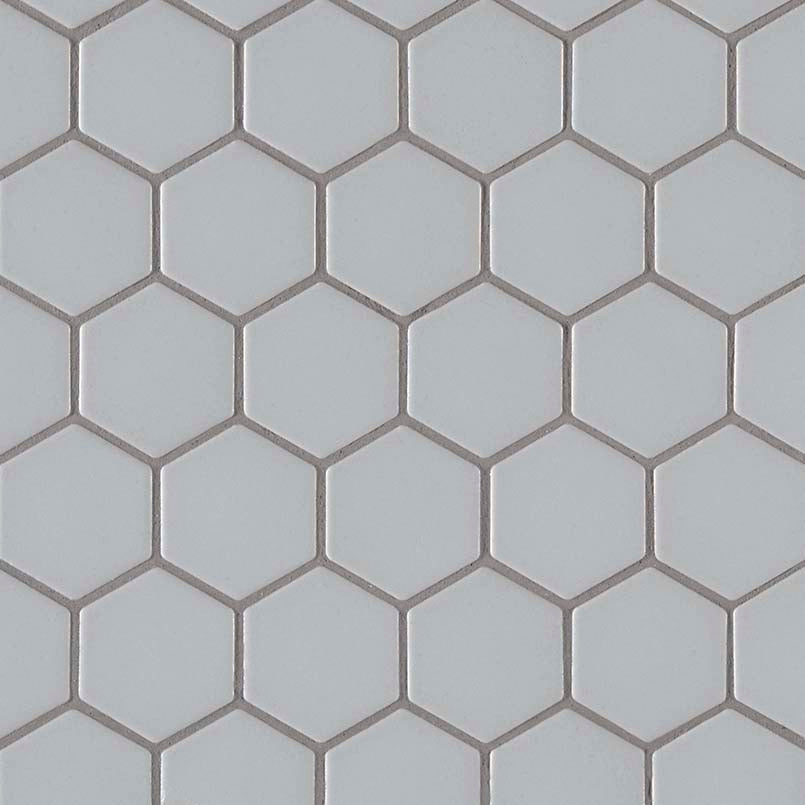 Retro Hexo Gray Matte Tile