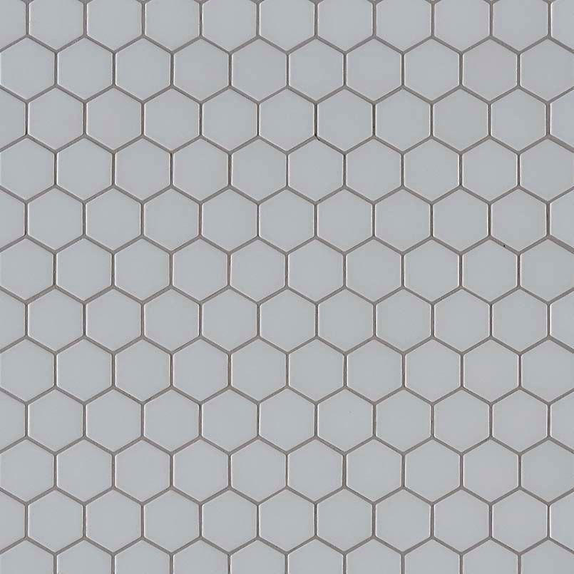 Retro Hexo Gray Matte Tile