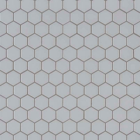 Retro Hexo Gray Matte Tile