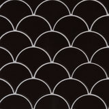 Retro Nero Scallop Tile