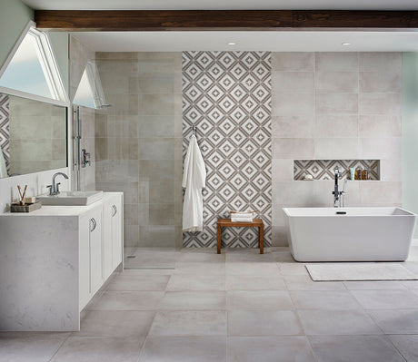 Rhombix Dove Geometric Tile