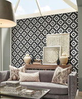 Rhombix Nero Geometric Tile