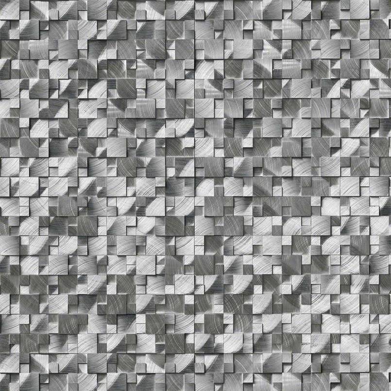 Silver Aluminum 3d Metal Tile