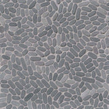 Sliced Coal Pebbles Mosaic Tile