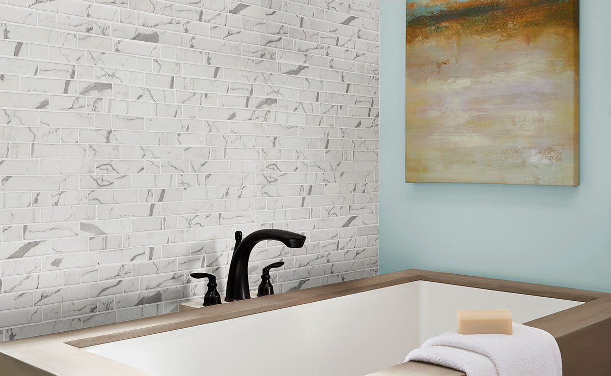 Statuario Celano Interlocking Tile